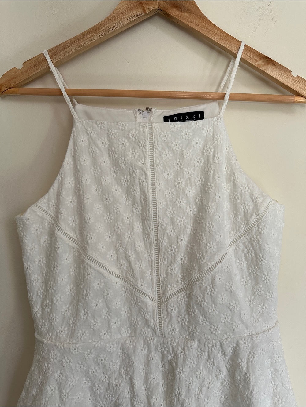 White Eyelet Skater Dress - Picture 4 of 12